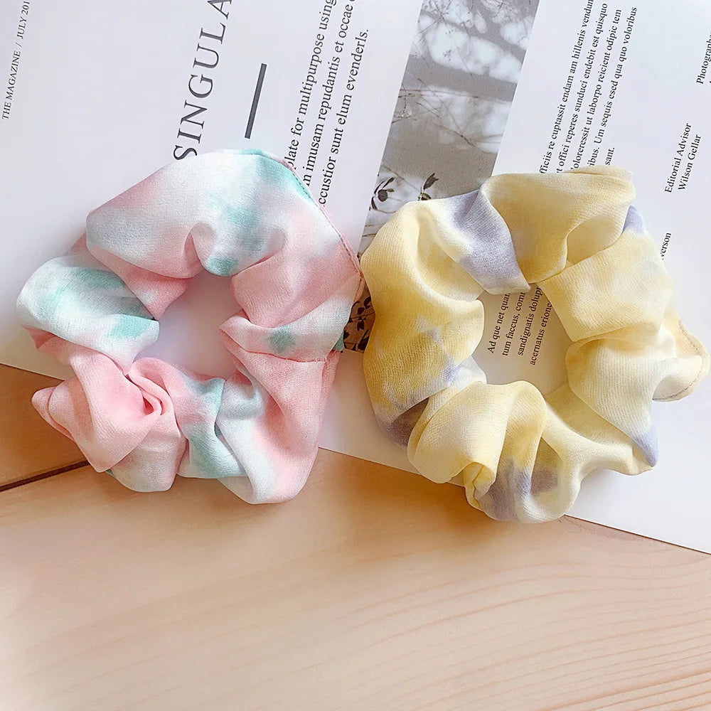 Bright Silk Scrunchie Set – 4PCS