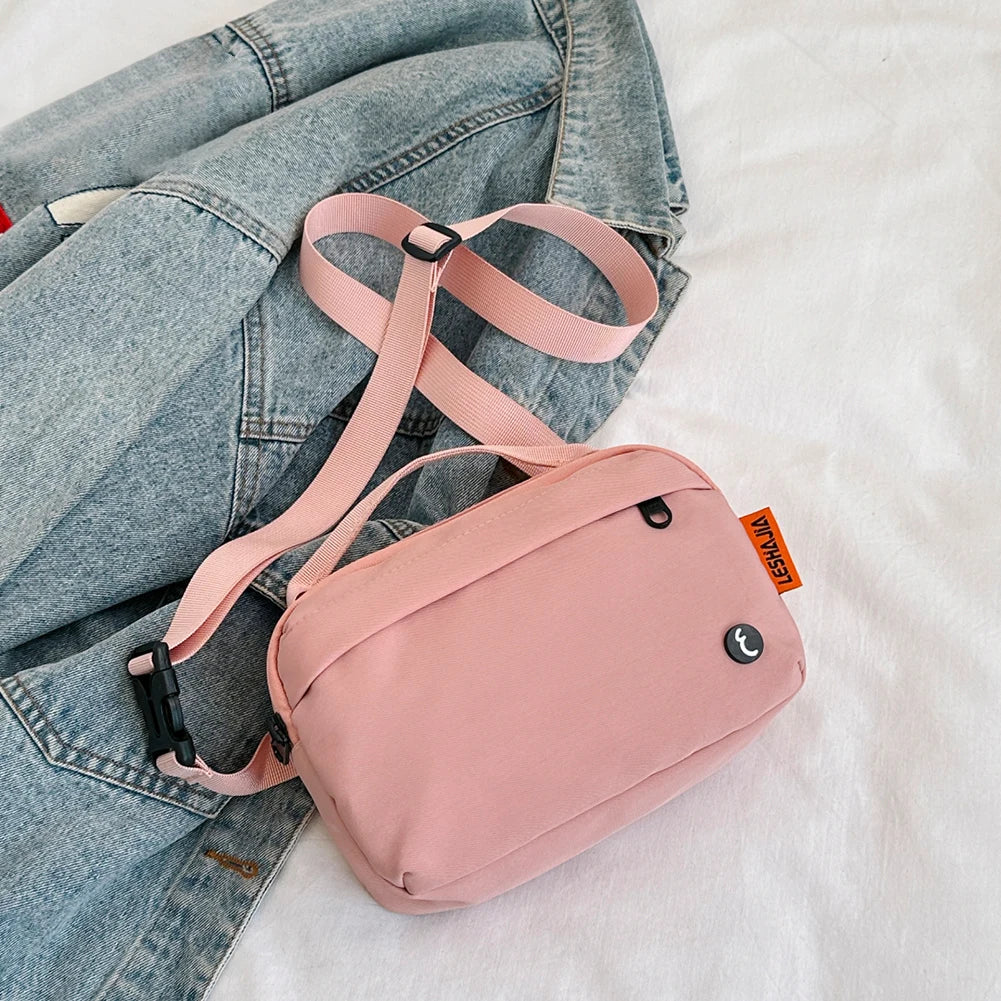 Unisex Nylon Multi-Pocket Bum Bag