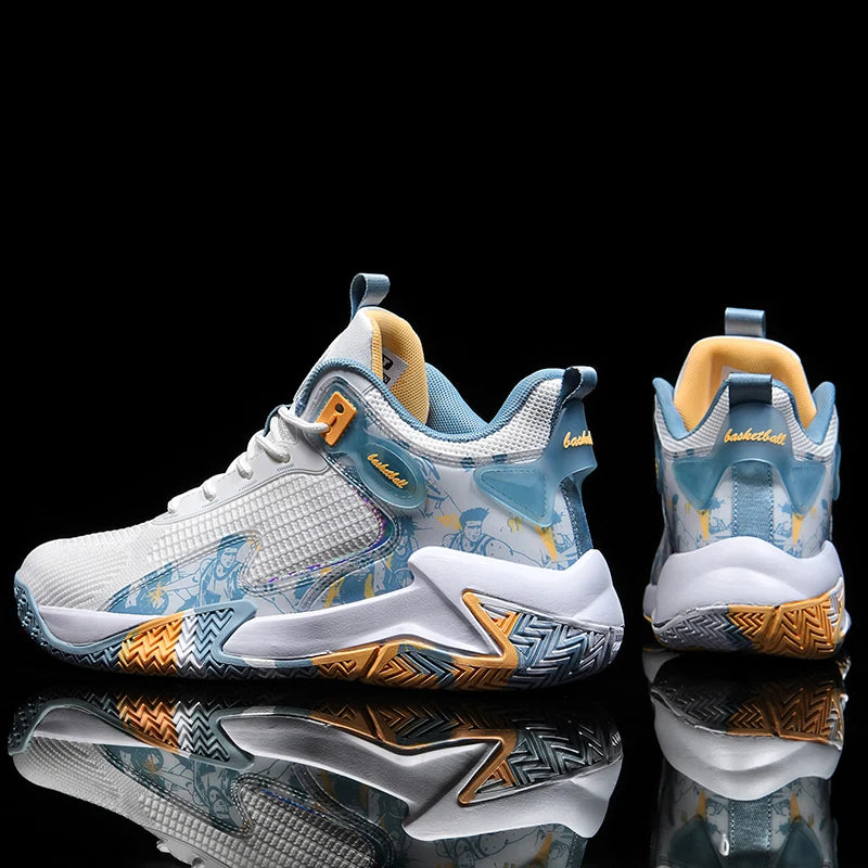 Men's Breathable Running Basketball Shoes