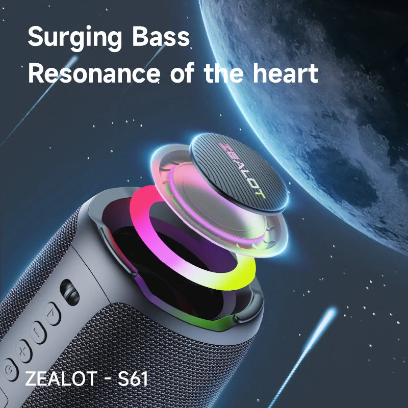 Zealot S61 Waterproof Bluetooth Speaker 10W