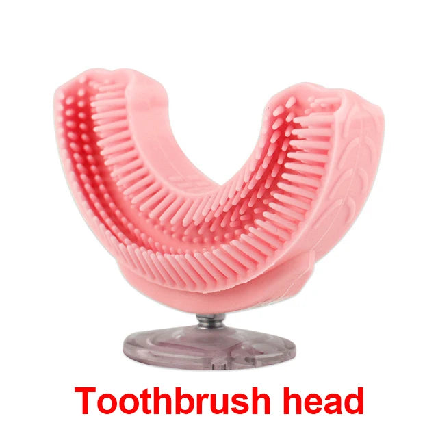 360° elektrische Kinderzahnbürste in U-Form