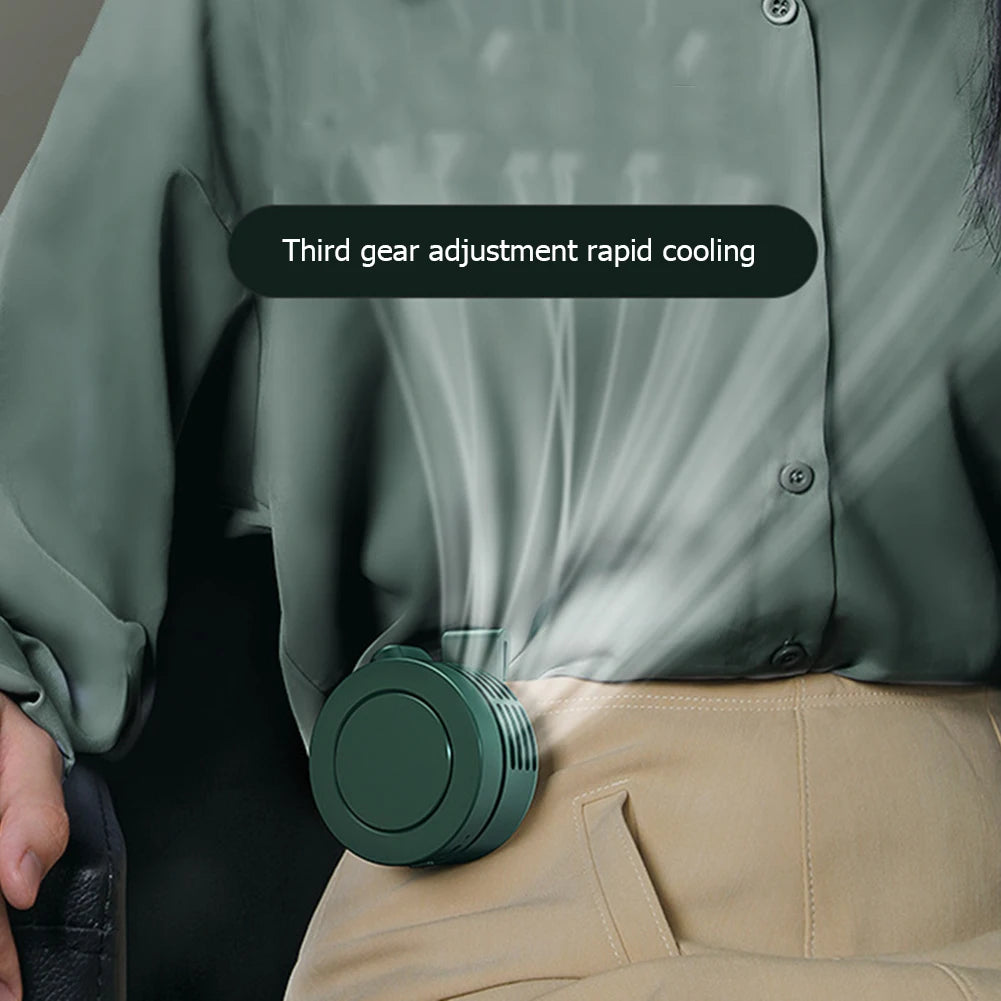 Mini Clip Hanging Neck Fan USB 3-Speed