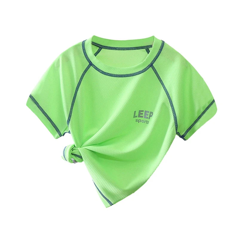 Kinder Mesh Sport T-Shirt für Jungen Sommer