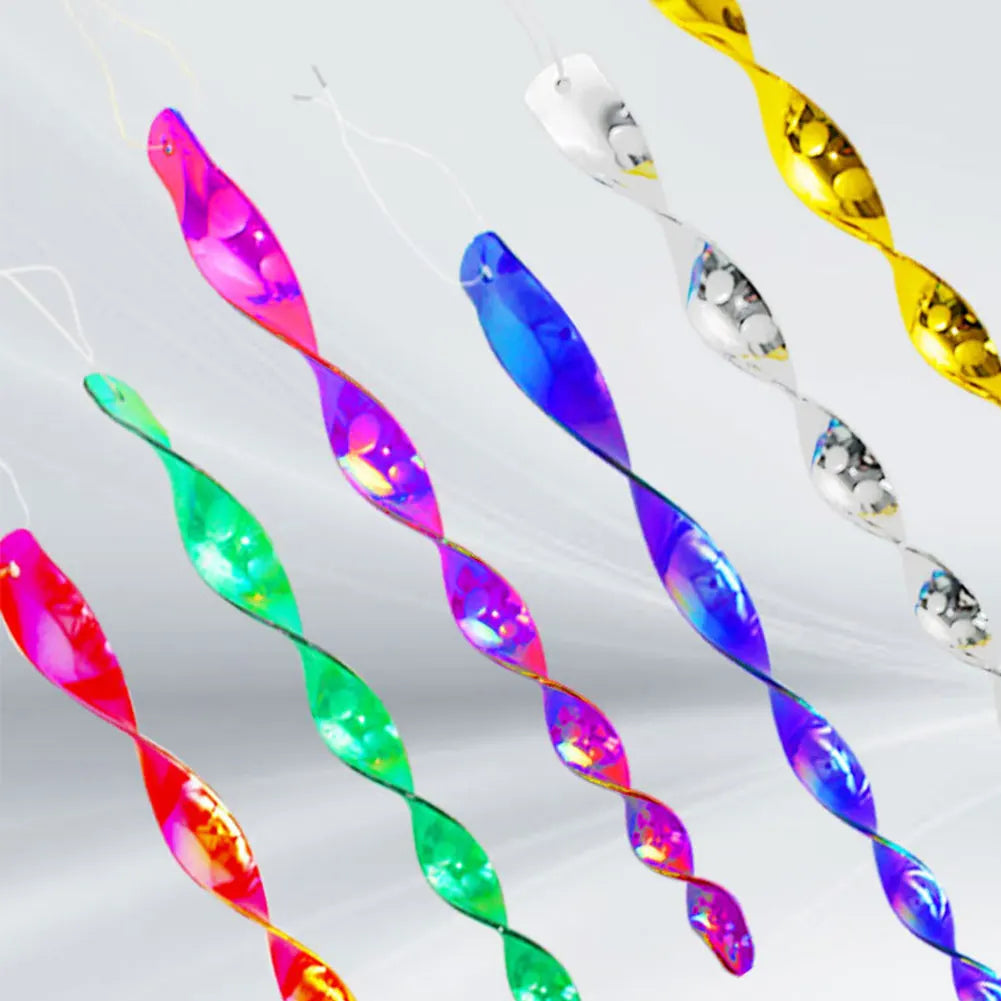 Reflektierende Spiralstäbe zur Vogelabwehr, 12 Stück