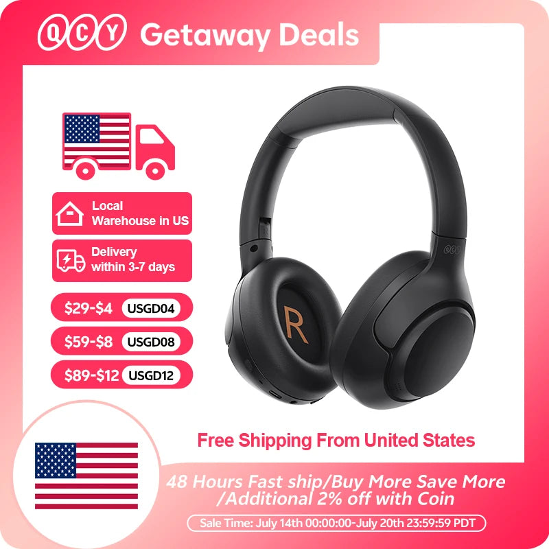 QCY H3 ANC Wireless Bluetooth Headphones