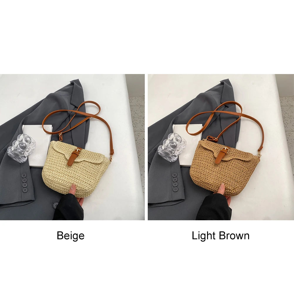 Boho Summer Straw Tote for Women