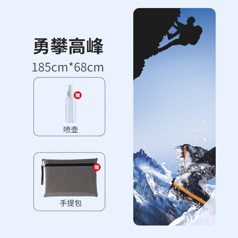 Suede Non-Slip Yoga Mat Topper