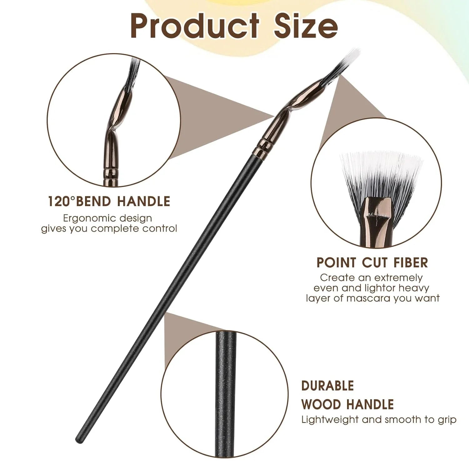 Angled Fan Brush for Eyelash & Brows