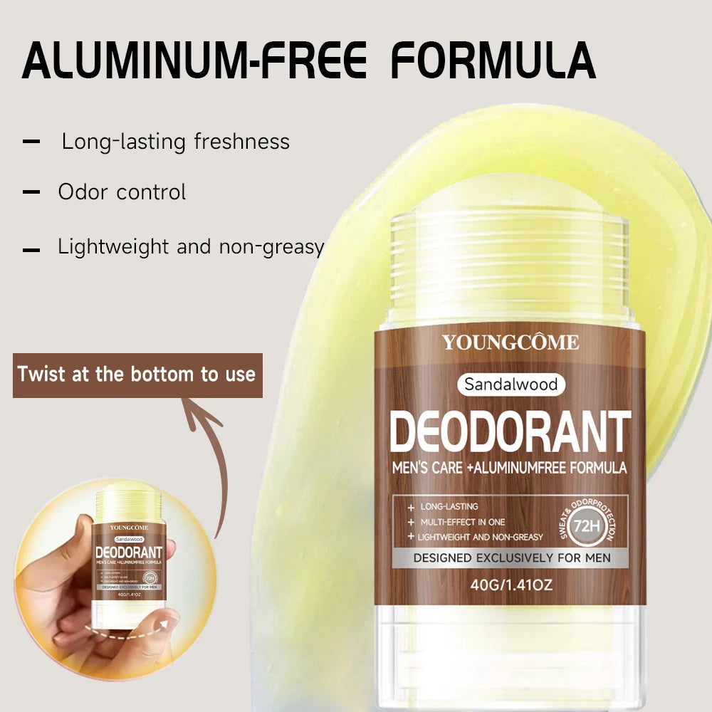Men’s Sandalwood Deodorant Stick 40g