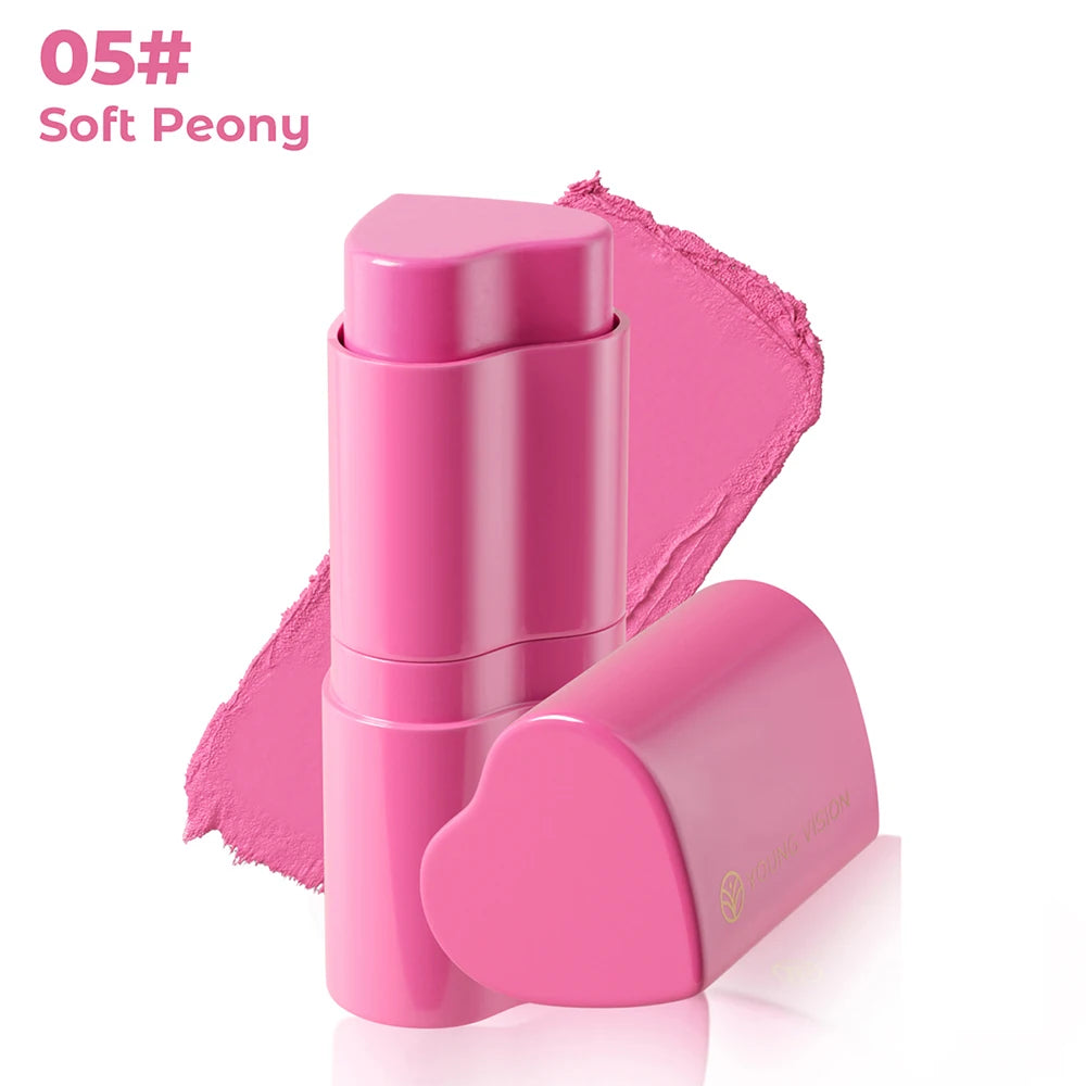 6-Color Heart Shaped Blush Stick Set