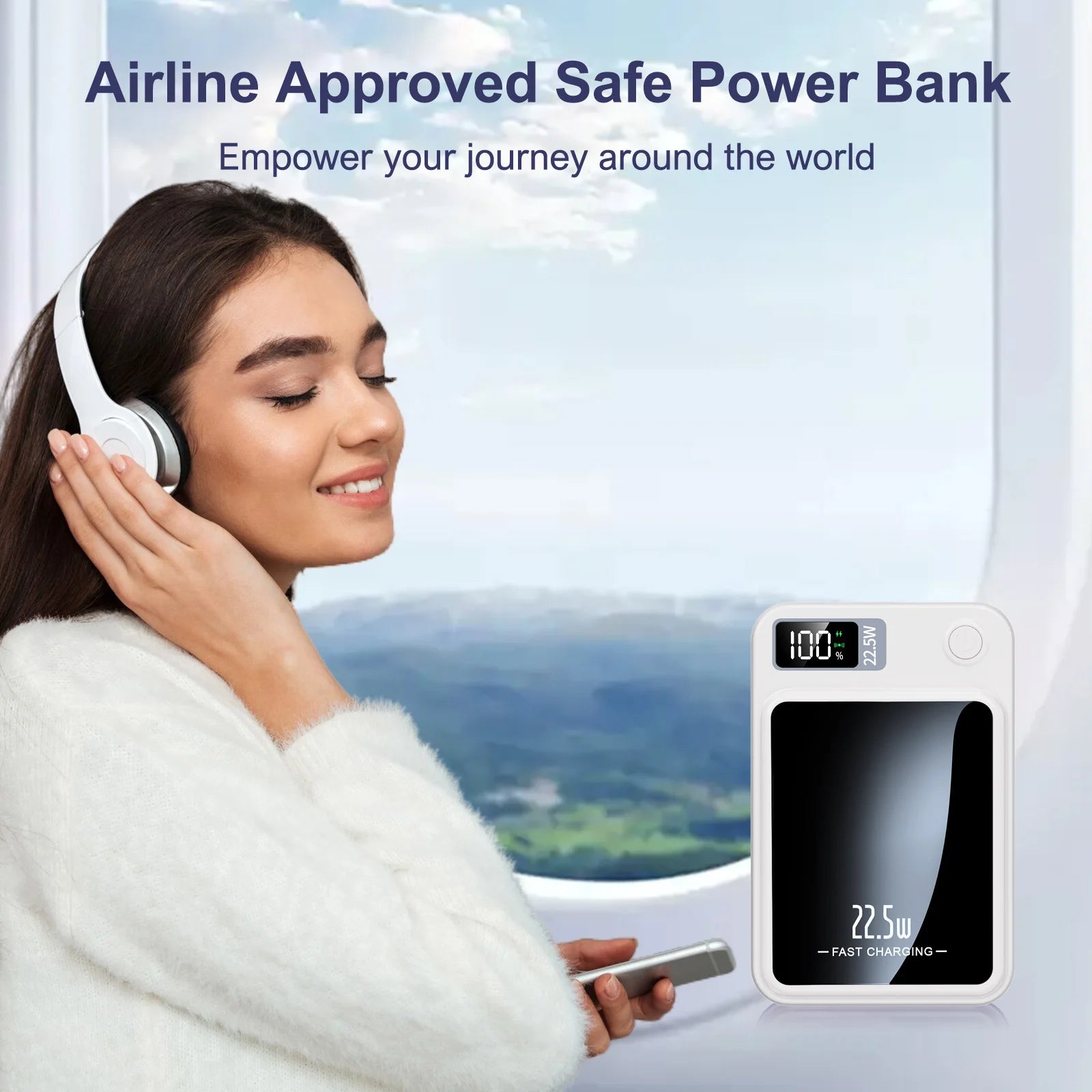 10000 mAh magnetische kabellose Powerbank