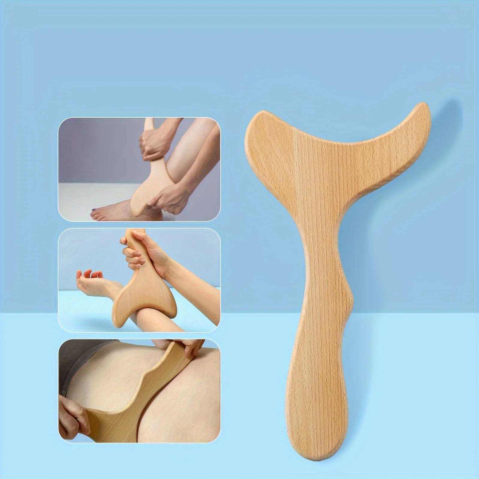 Wooden Gua Sha Lymphatic Tool