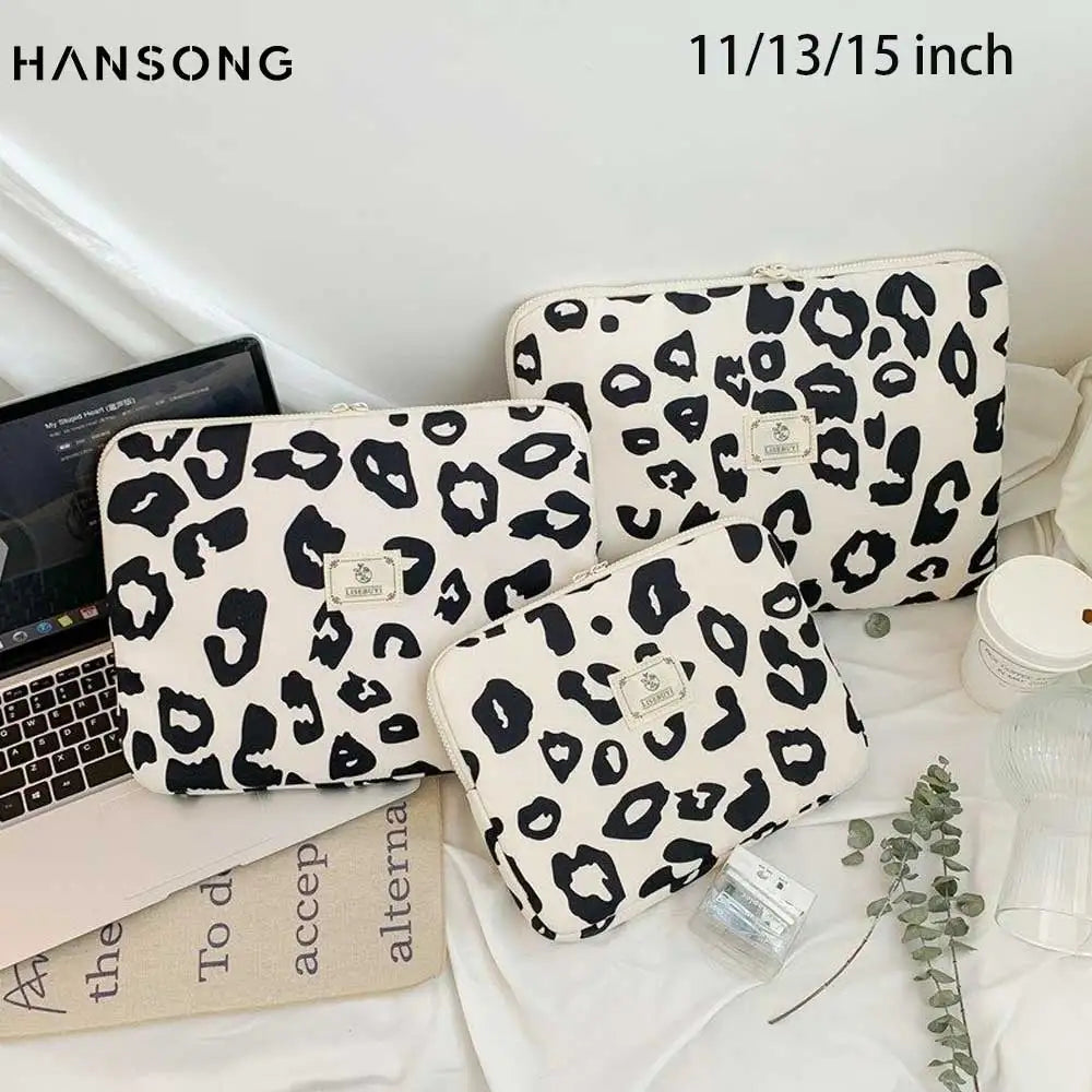 Leopard Print Retro Laptop Bag 15"