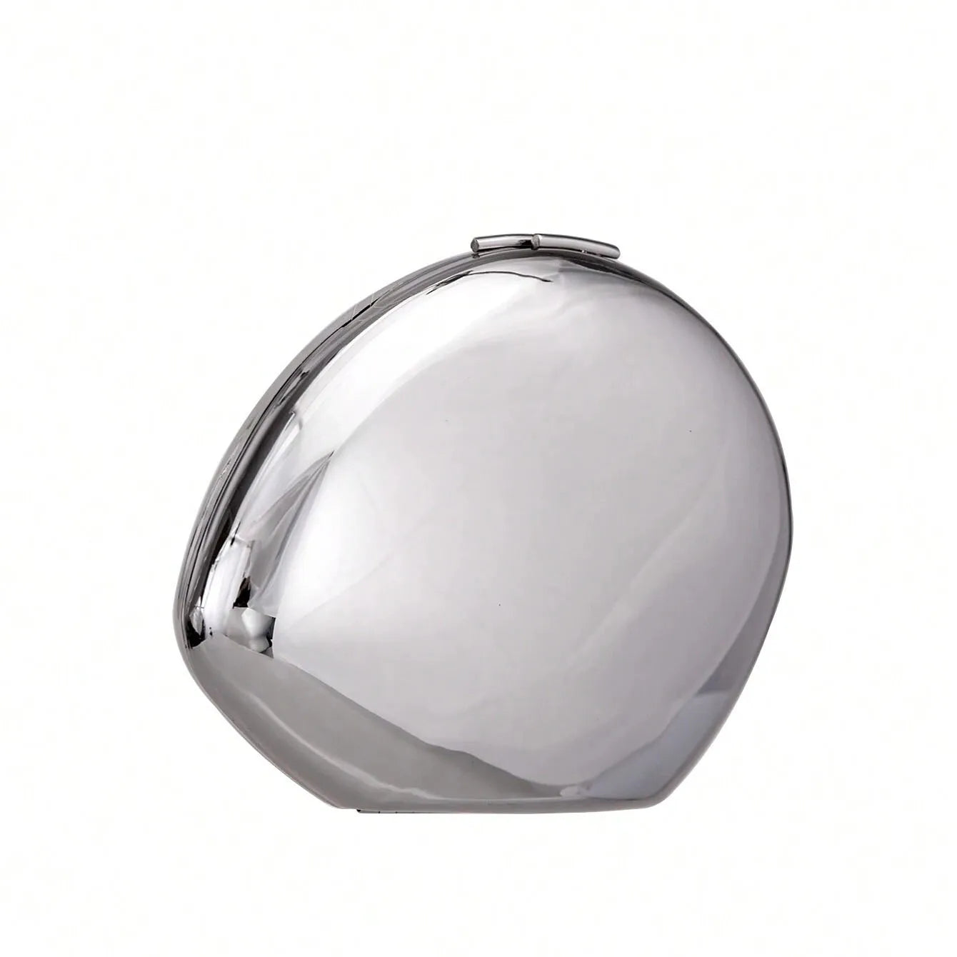 Acrylic Egg Shape Mirror Evening Clutch