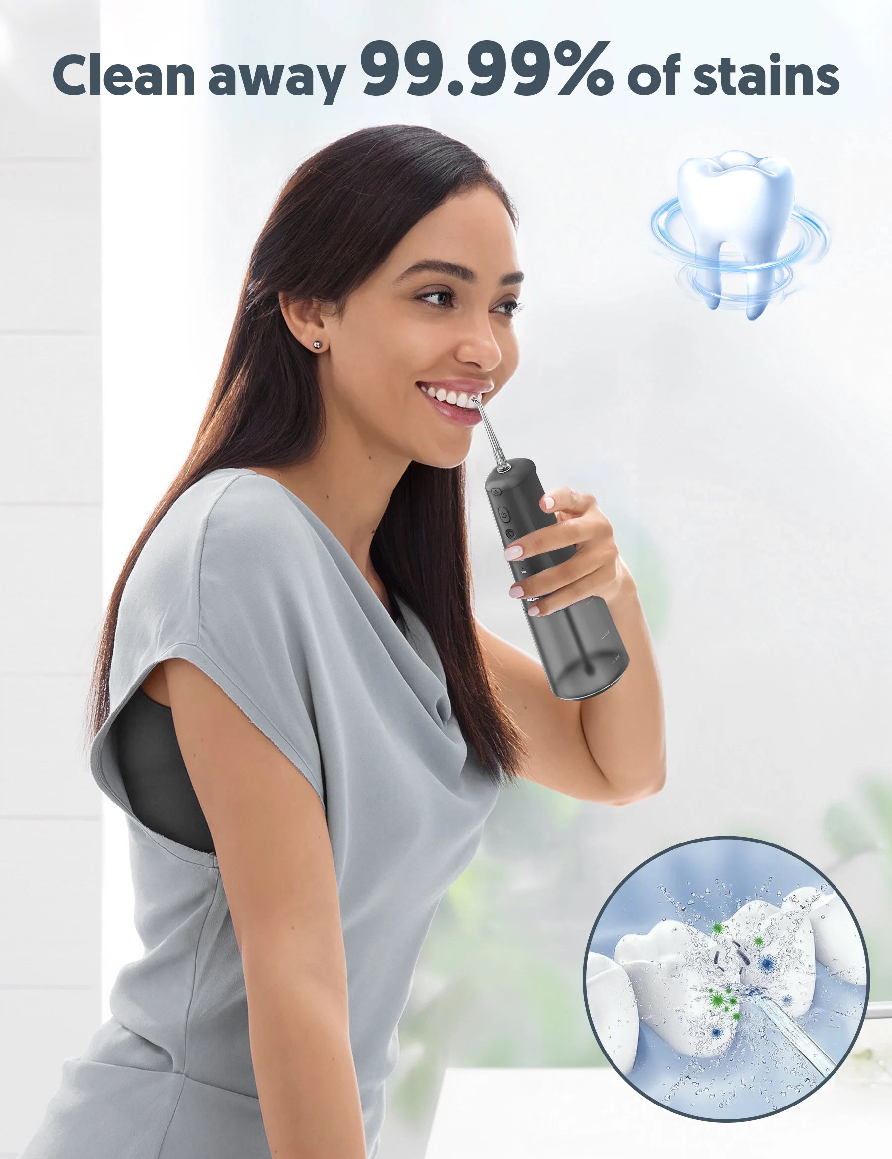 Elektrische Munddusche mit 6 Düsen