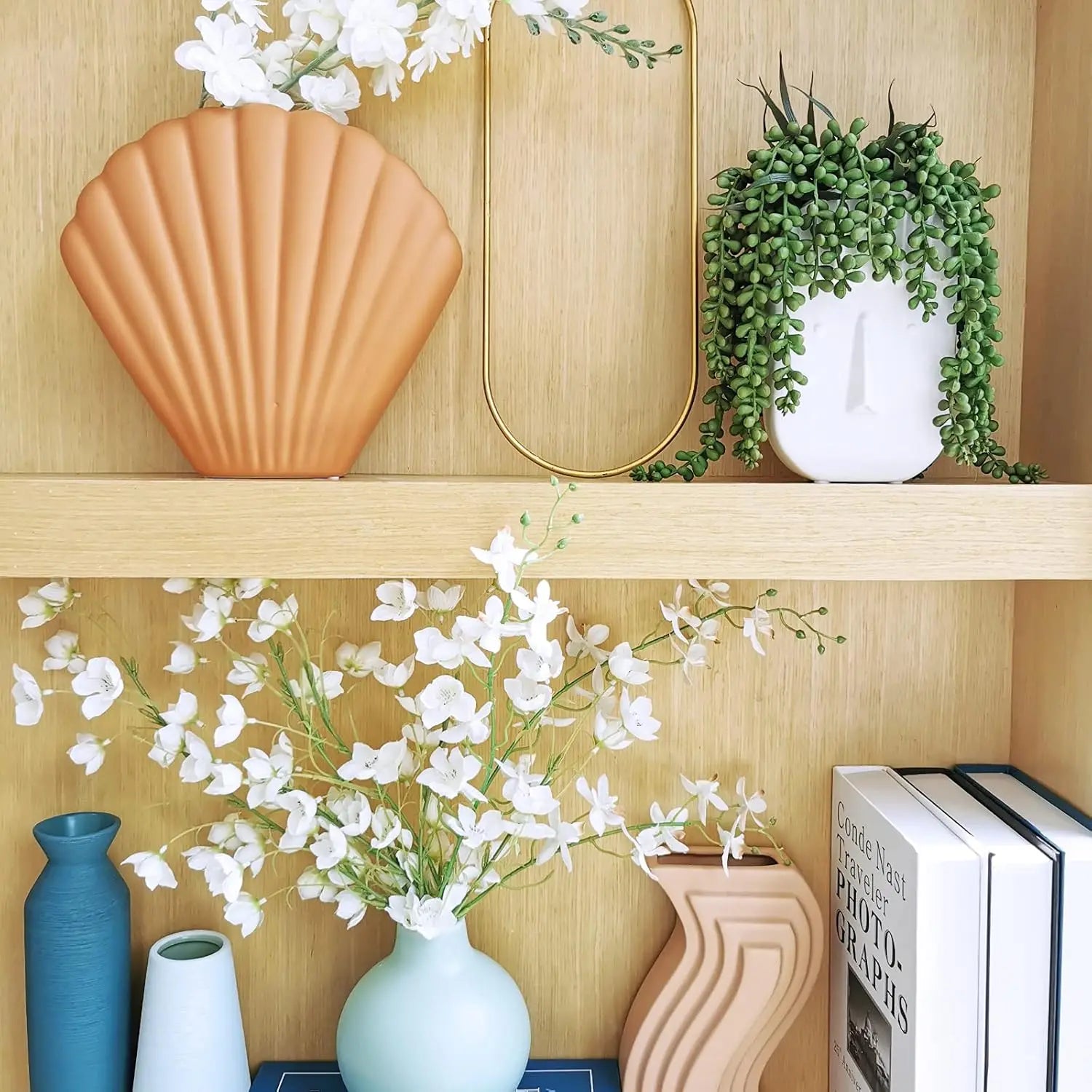 4PCS Faux Hanging Succulent String Picks