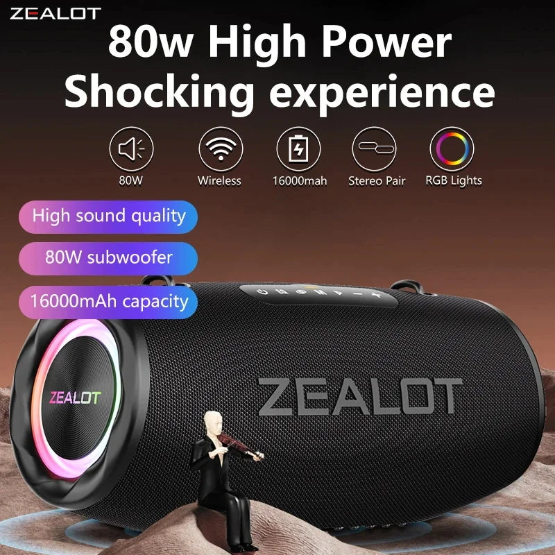 ZEALOT S87 Wasserdichter Bluetooth-Lautsprecher