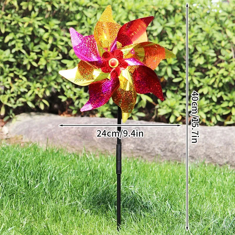 Laser Bird Repellent Windmill Spinner