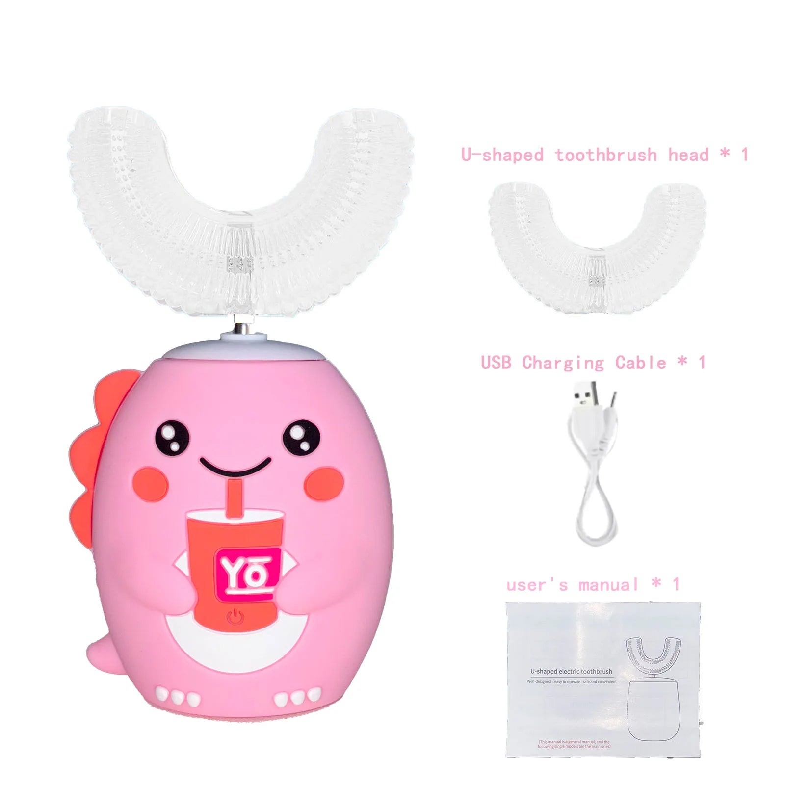 Cartoon U-Shaped Toothbrush for Kids