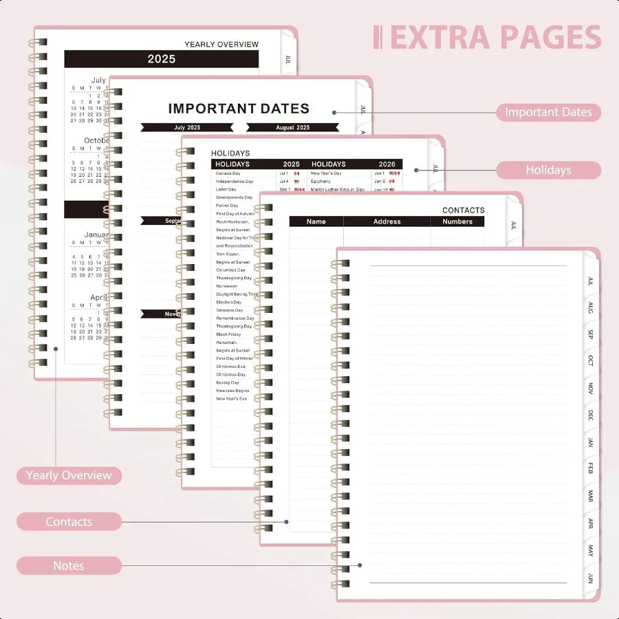 Academic 2025-26 Monthly Weekly Planner