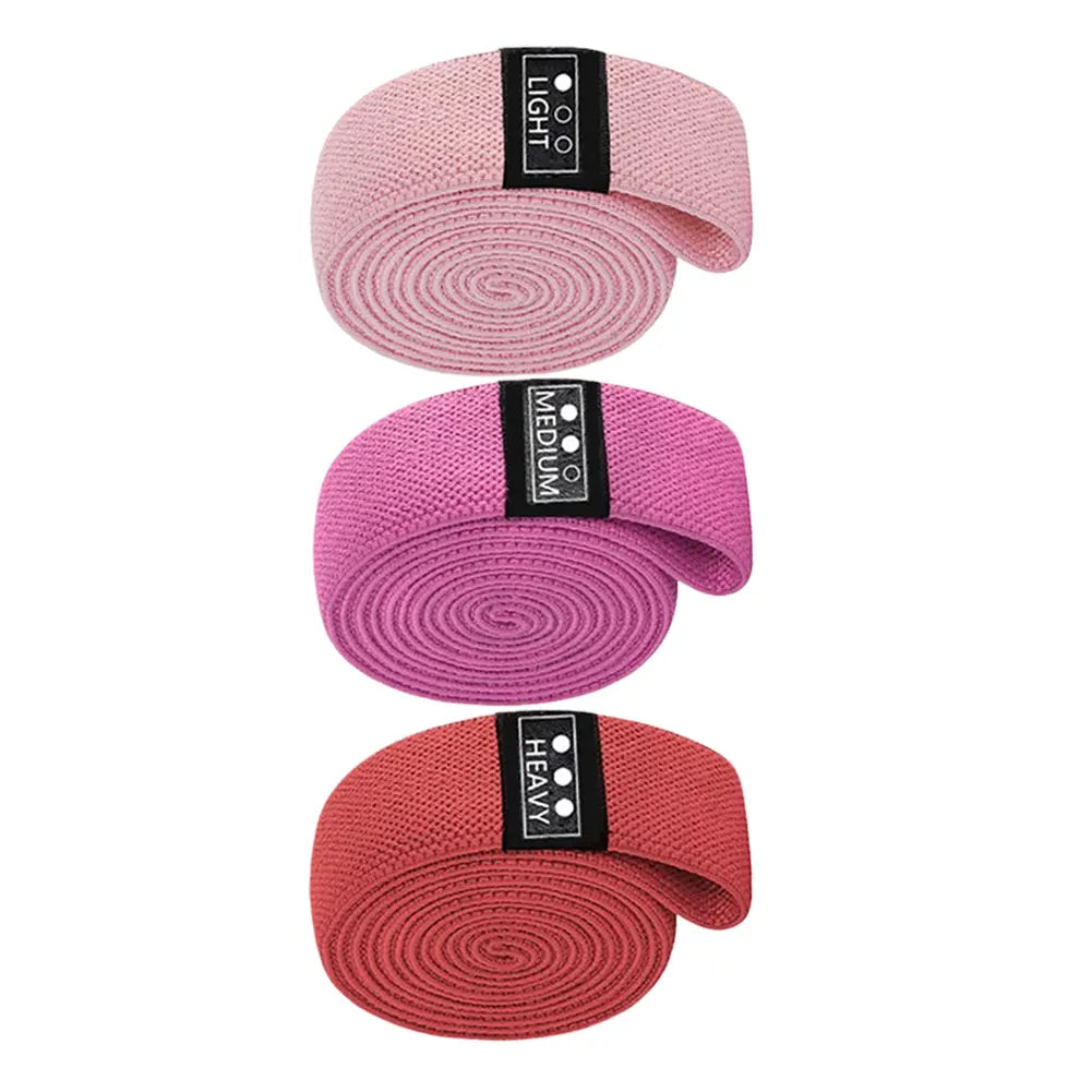 3-teiliges langes Workout- und Booty-Band-Set