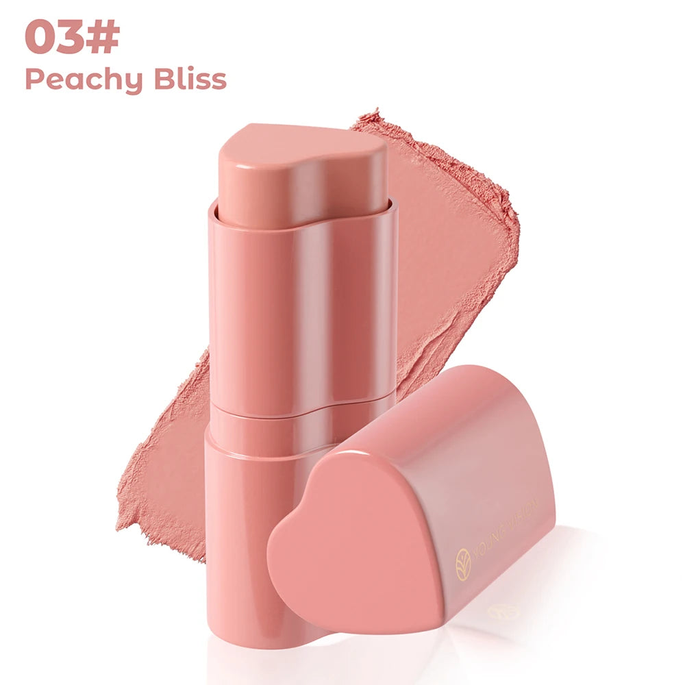 6-Color Heart Shaped Blush Stick Set