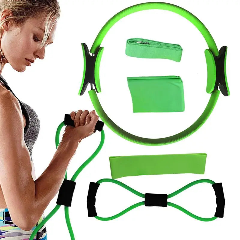 Pilates-Widerstandsset mit Ringen und Bändern