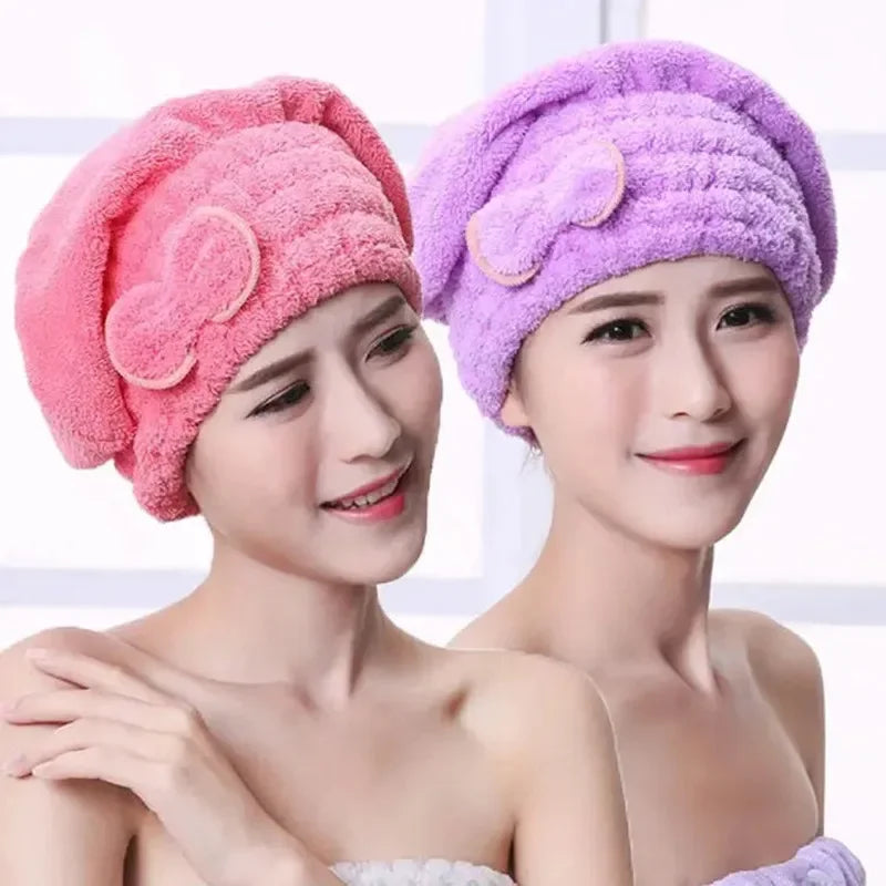 Microfiber Quick-Dry Hair Cap Wrap
