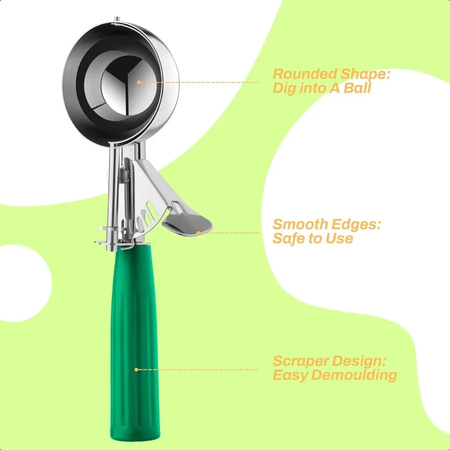 Stainless Steel Ice Cream Scoop Set 3PCS