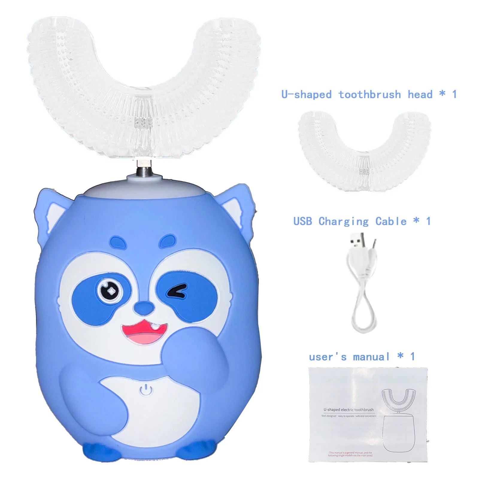 Cartoon U-Shaped Toothbrush for Kids