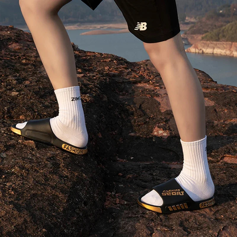 YNPO Men’s Summer Slippers Anti-Slip Flip Flops