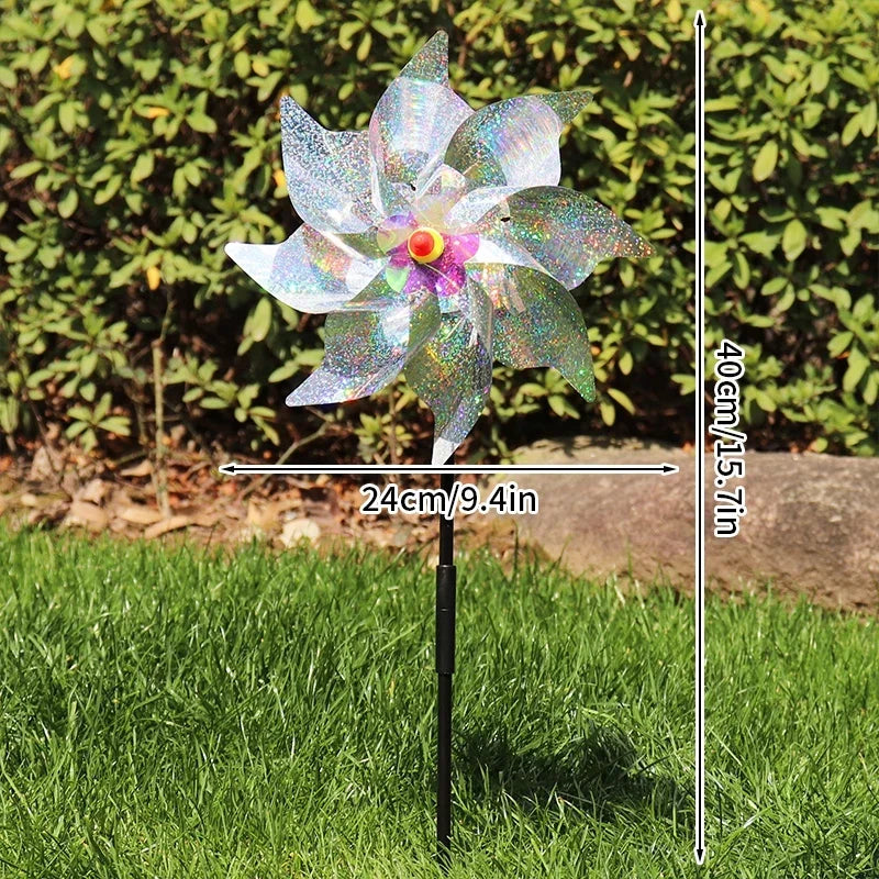 Laser Bird Repellent Windmill Spinner