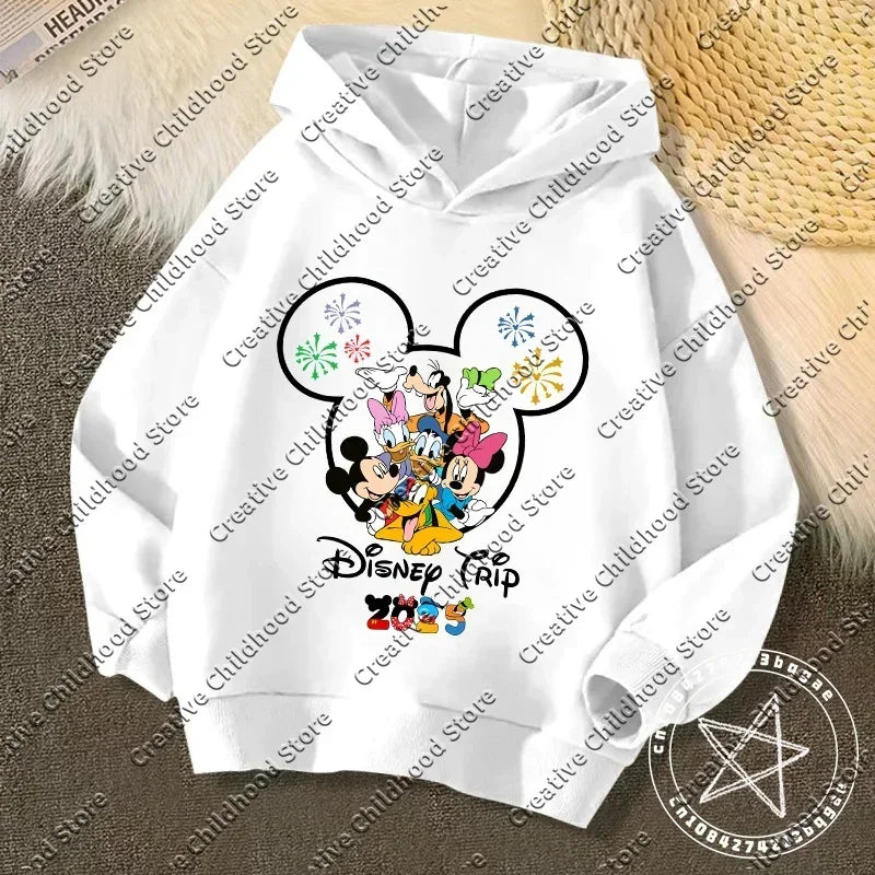 Disney Kawaii Kids Hoodie – 2025 Trip