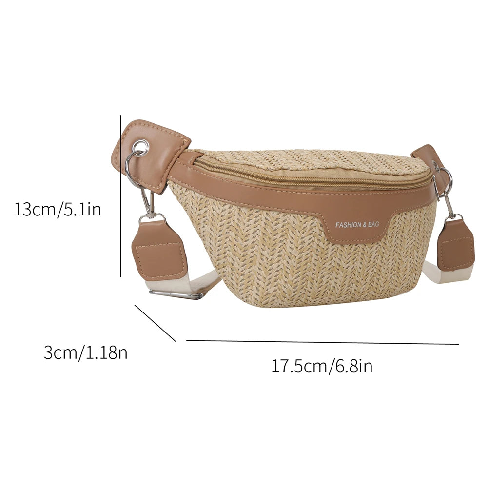 Women’s Straw Crossbody Summer Bag