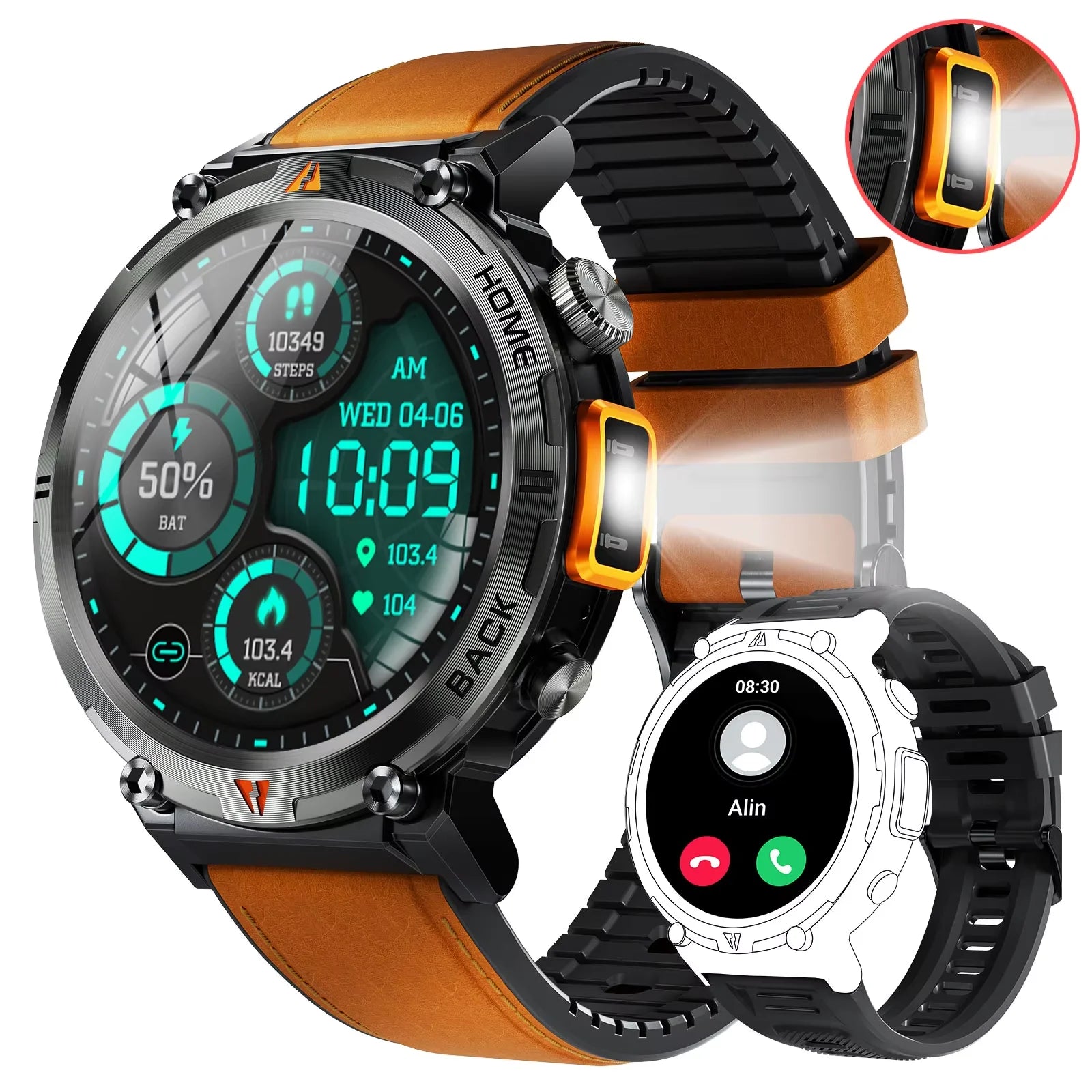 LaNikar KE3 Bluetooth-Anruf-Smartwatch