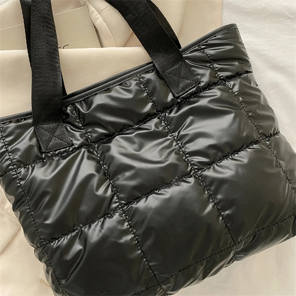 Quilted Cotton Padded Large Tote Bag