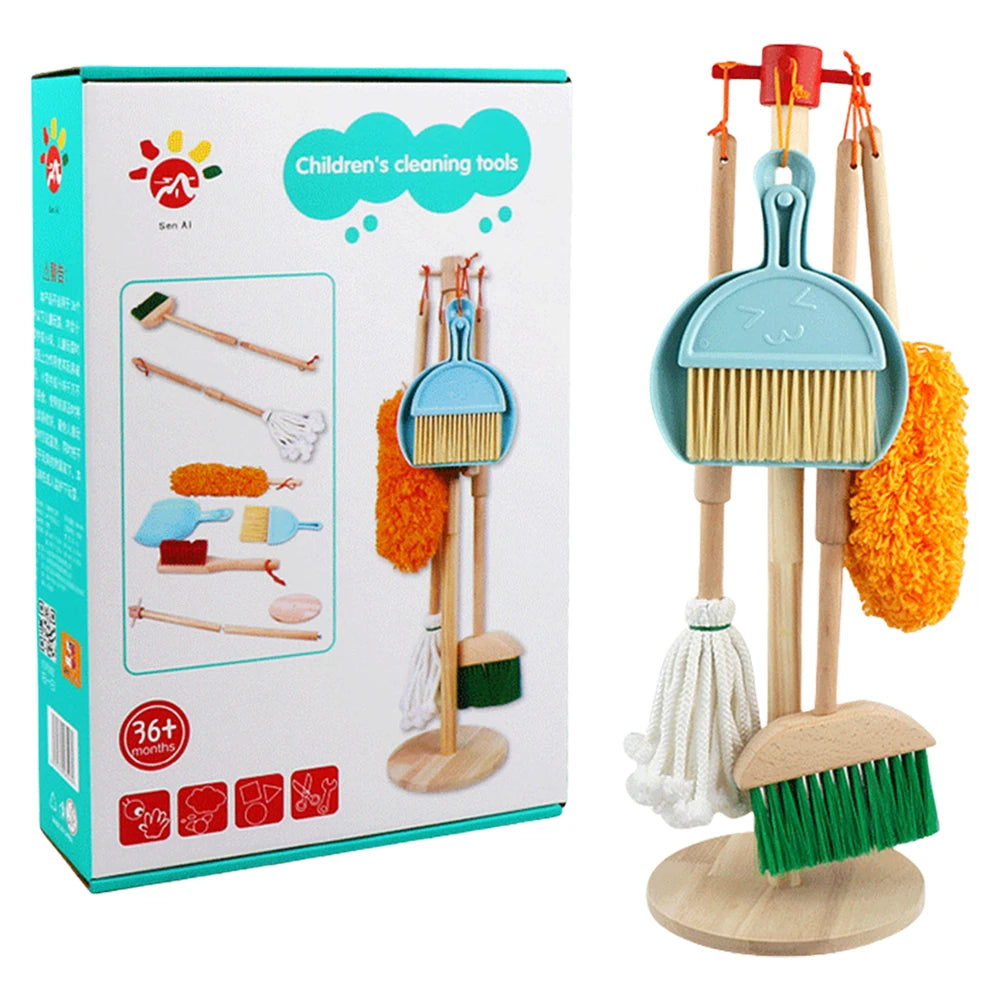 Wooden Montessori Kids Cleaning Set
