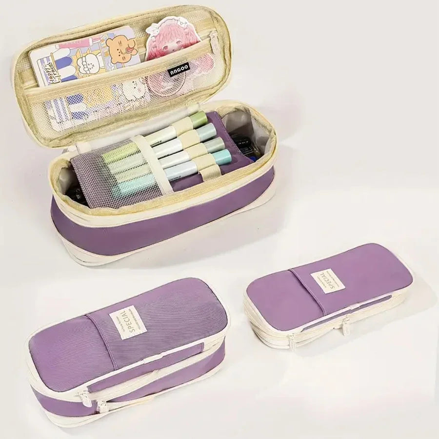 Retractable Pencil Case Large Capacity Box