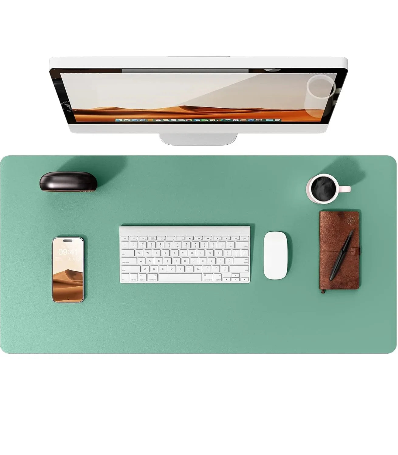 FTVAE Leather Large Desk Mat Protector