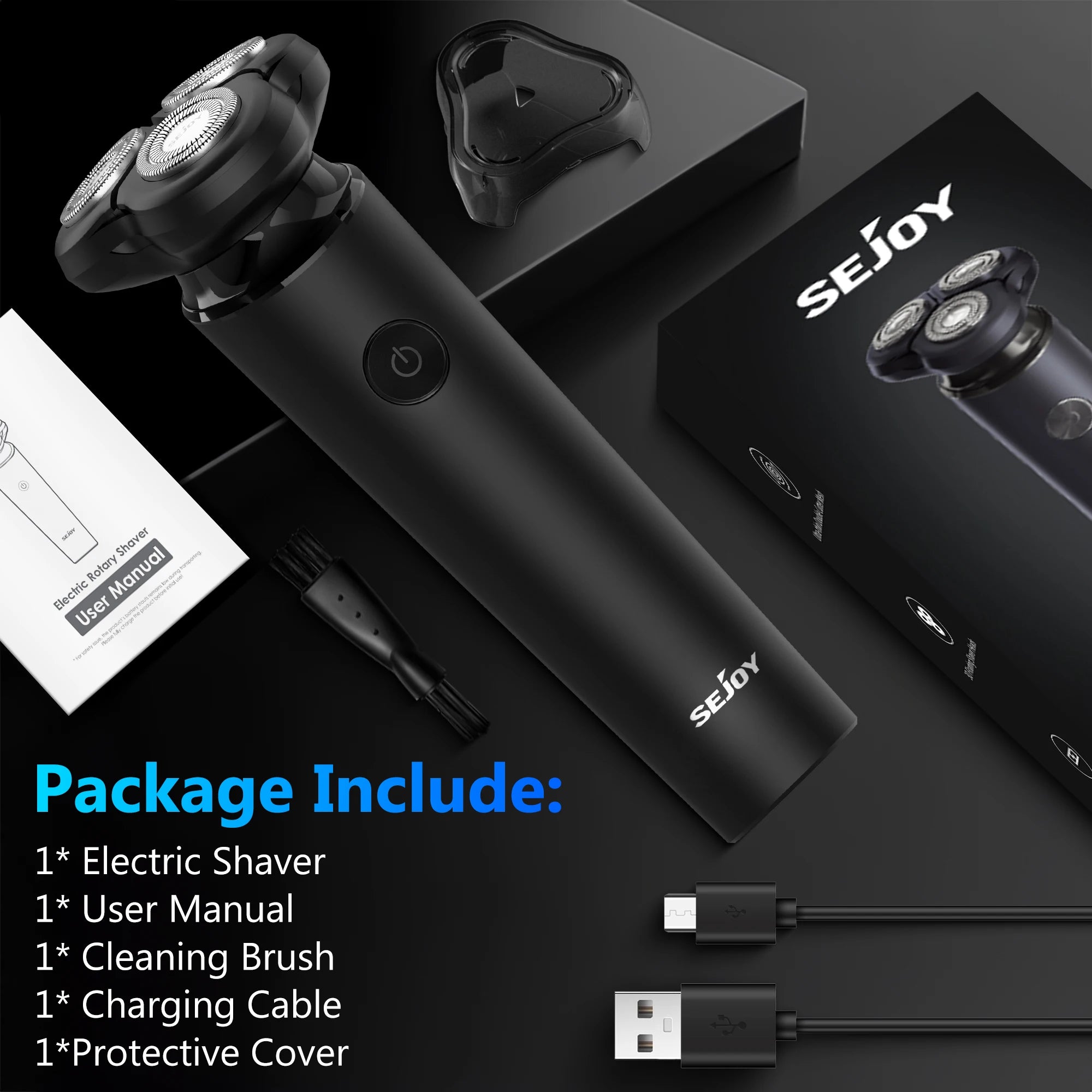 SEJOY Portable USB Electric Shaver