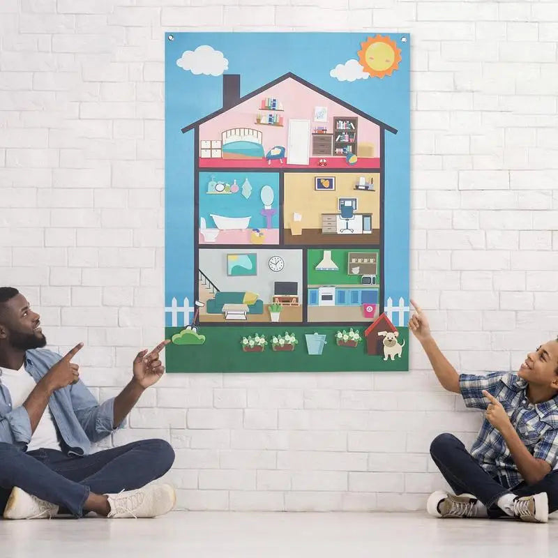 Colorful Felt Sensory Learning Board