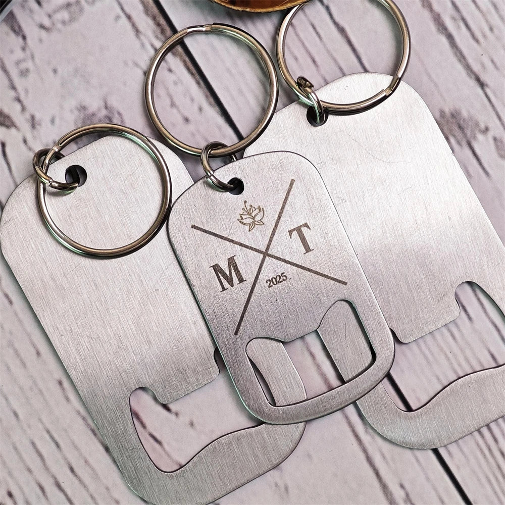 Custom Logo Bottle Opener Keychain