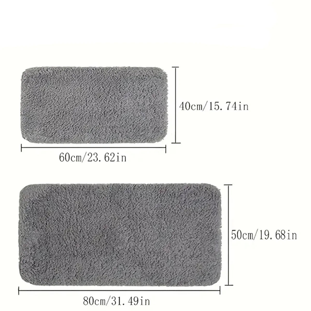 Plush Anti-Slip Bathroom Mat Carpet