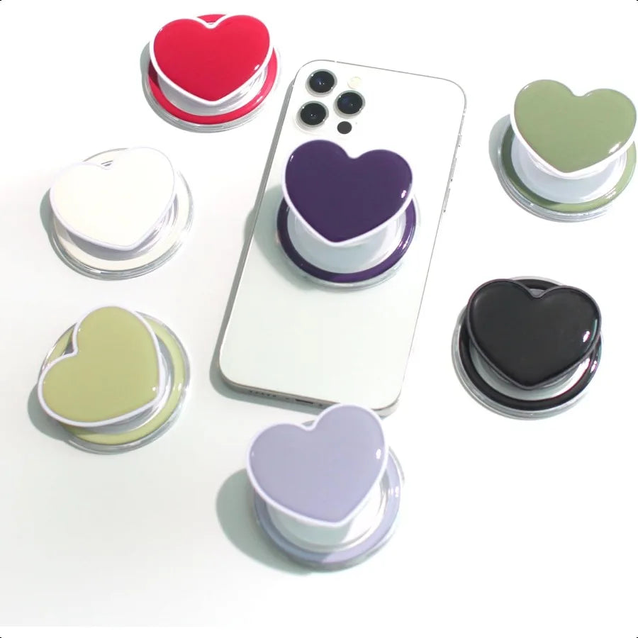 Heart Shape Collapsible Phone Grip Stand