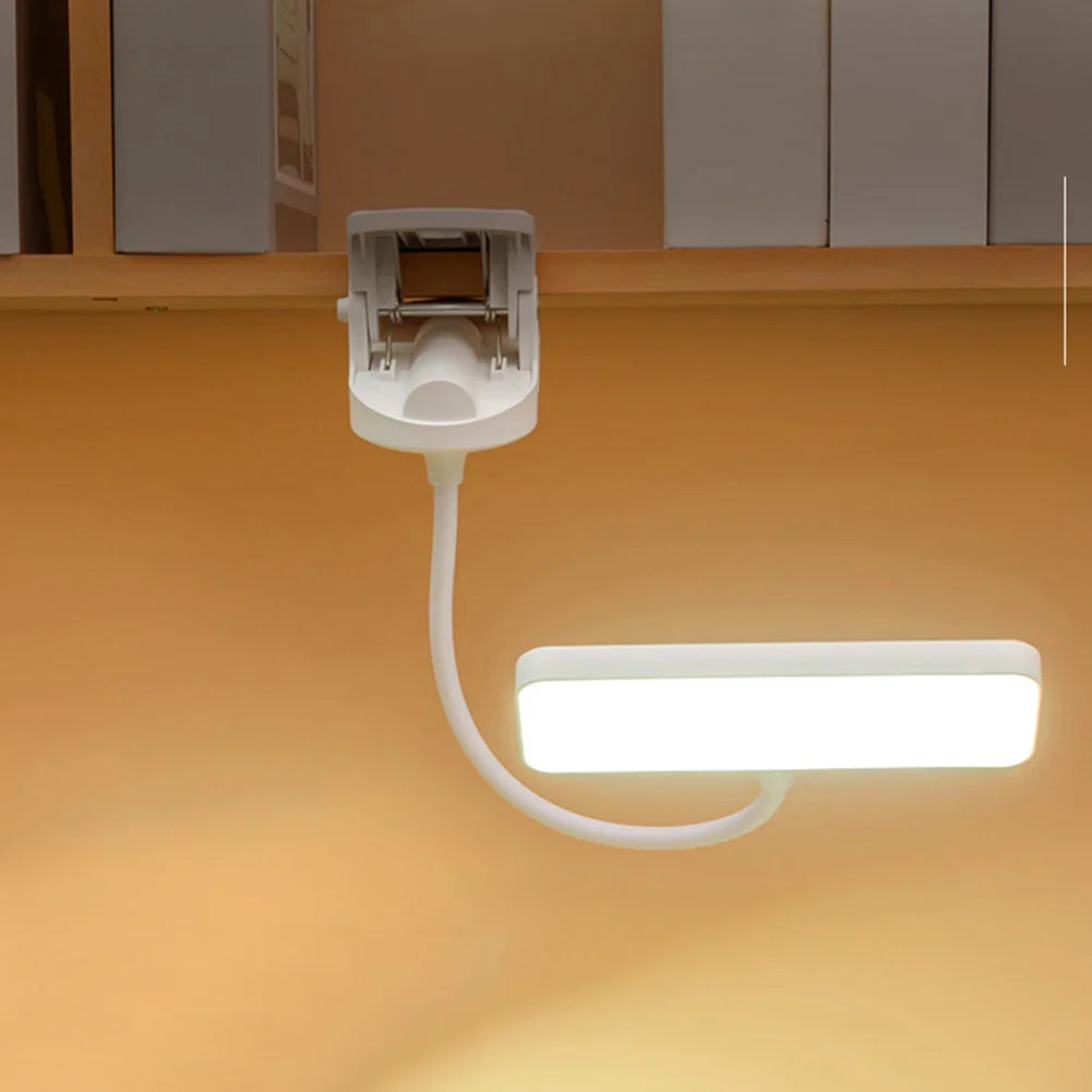 LED Bendable Touch Reading Clip Lamp