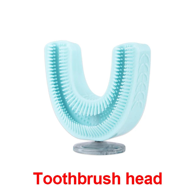 360° elektrische Kinderzahnbürste in U-Form