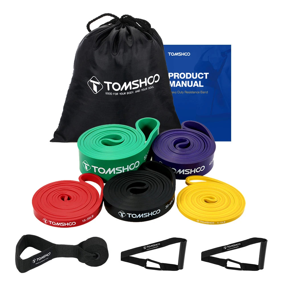 5-Pack Pull-Up Assist Band Set