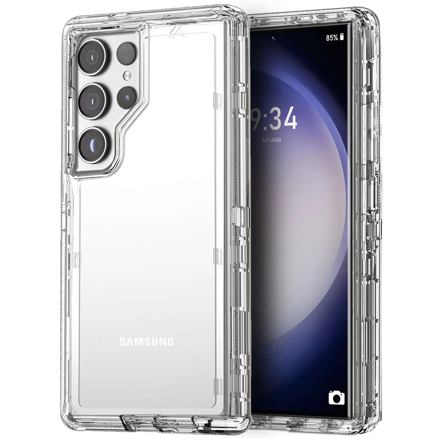 Hybrid Rugged Clear Samsung S23 Case