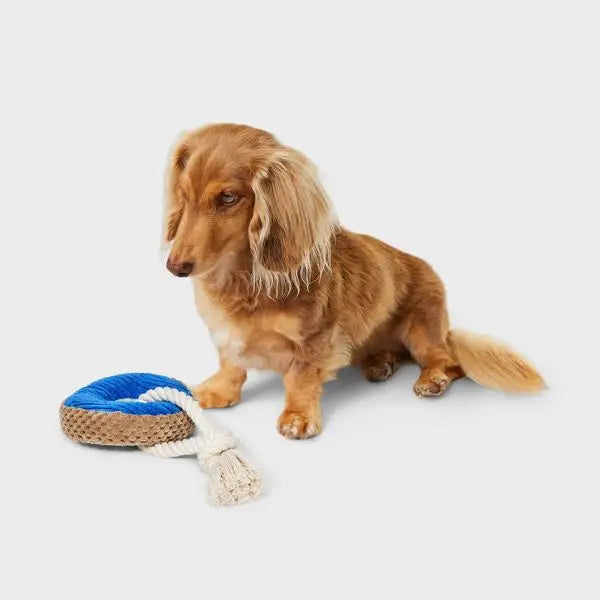 Donut Plüschseil Hundespielzeug 9,5 Zoll