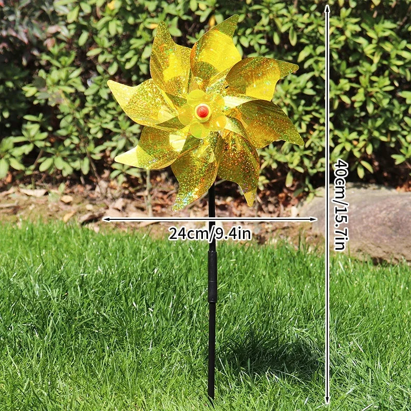 Laser Bird Repellent Windmill Spinner